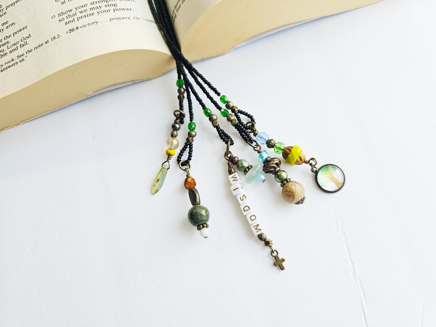 Wisdom Tree of Life 5-Strand Beaded Bookmark