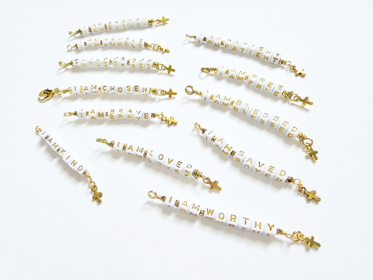 Beaded Bookmark Half-Strand Clip-on Custom