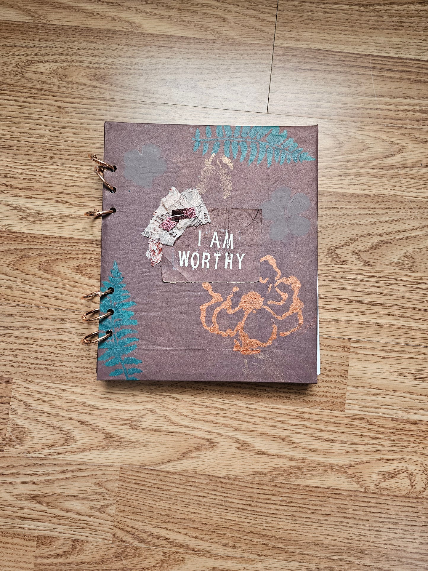 I Am Worthy Creative bible study Handmade Journal Kit with Ephemera