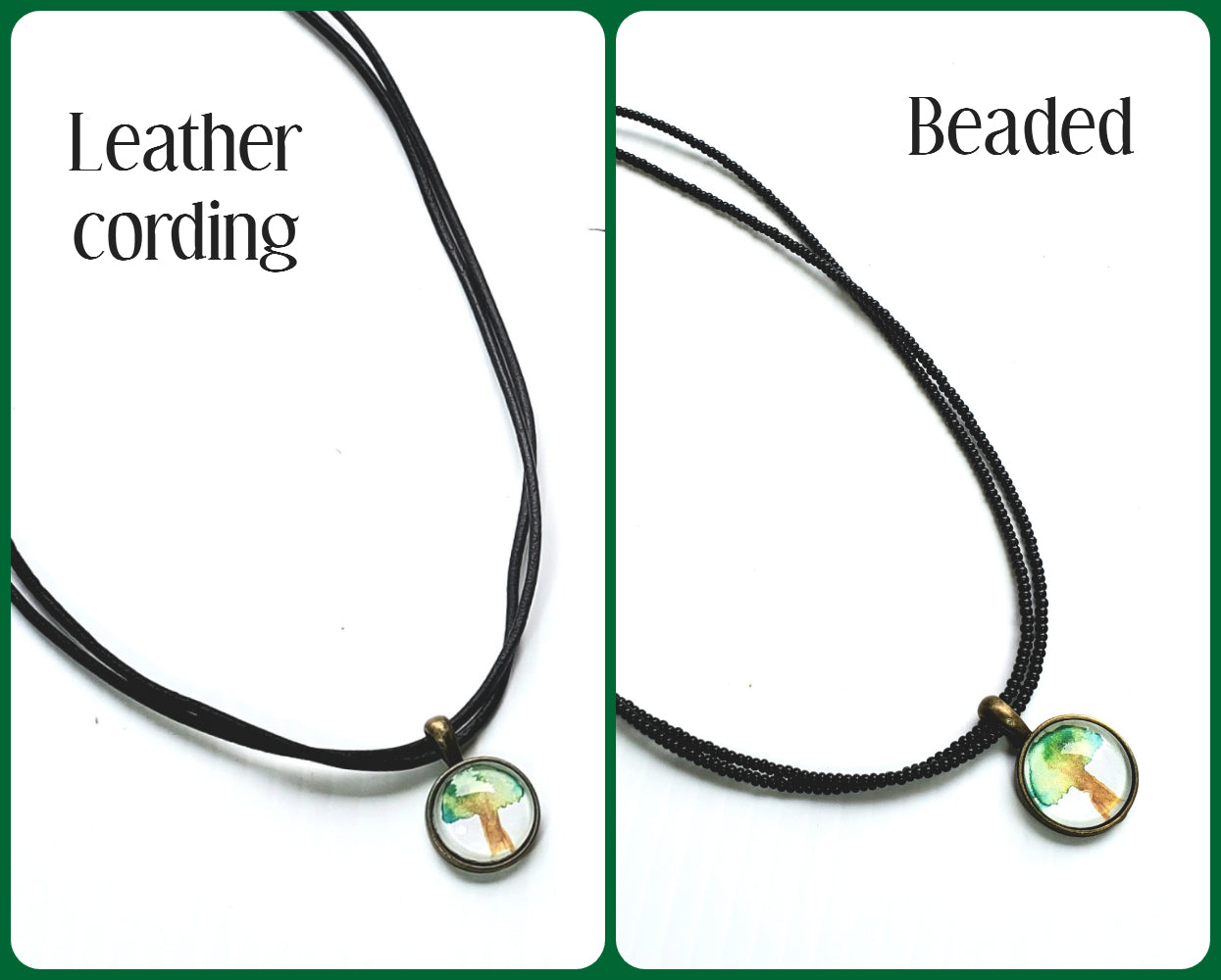 Tree of Life Charm Beaded Necklace