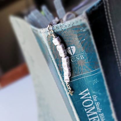 Do Not Fear Word Charm Clip-on