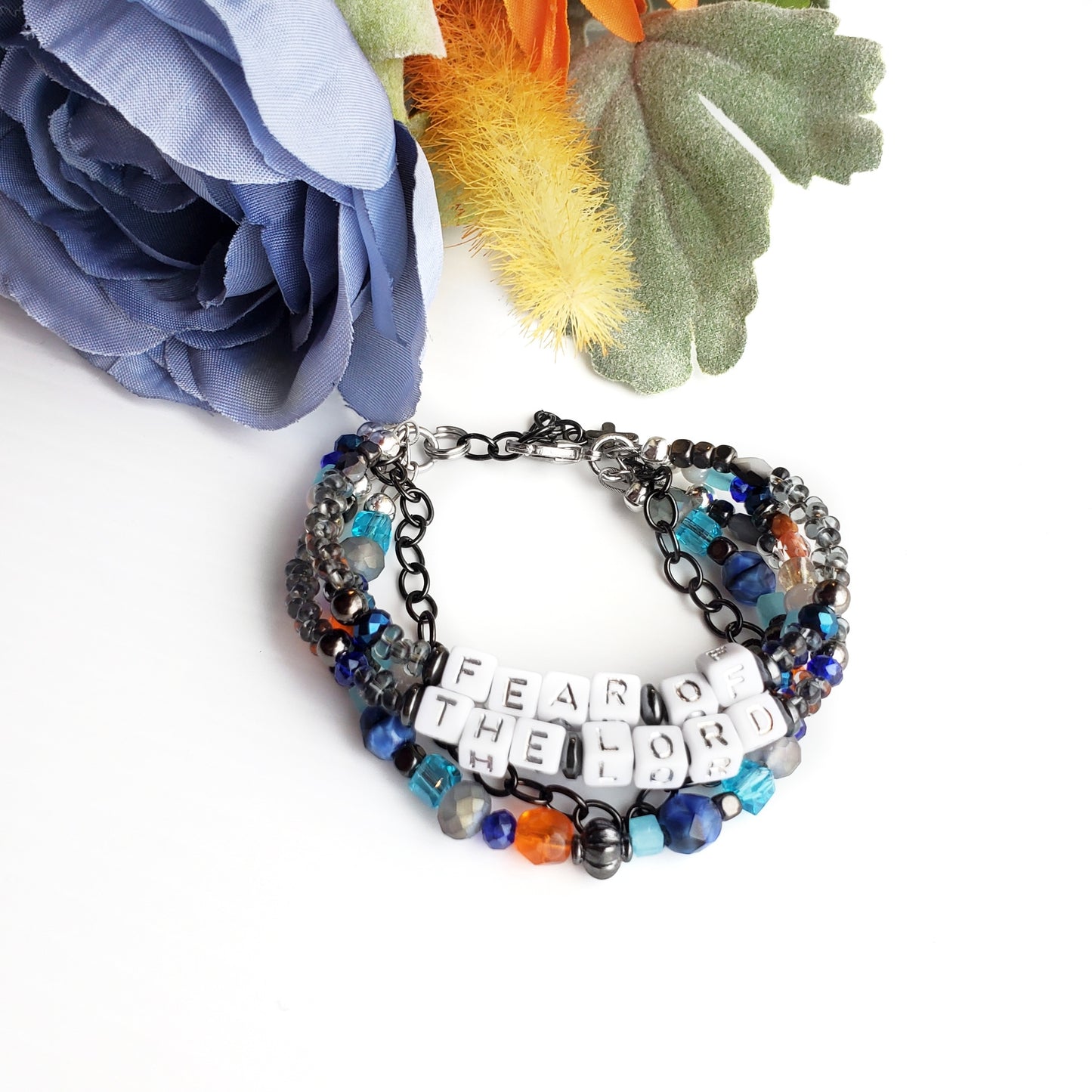 Fear of the Lord Stacked Chunky Bracelet