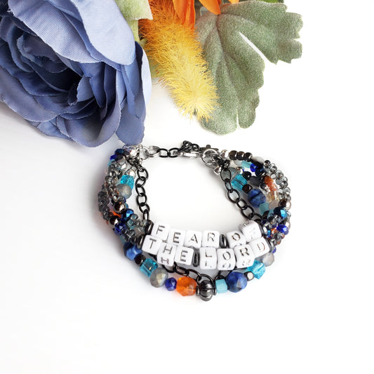 Fear of the Lord Stacked Chunky Bracelet