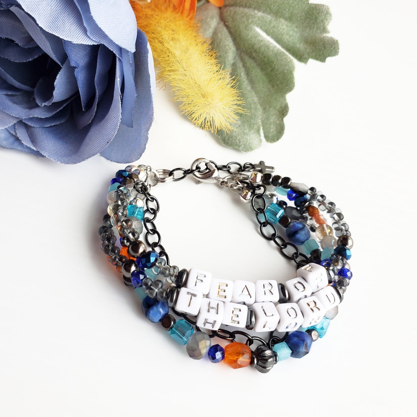 Fear of the Lord Stacked Chunky Bracelet