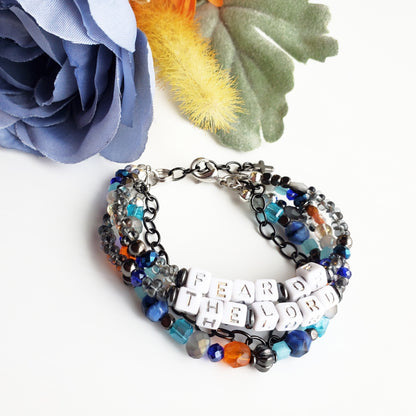 Fear of the Lord Stacked Chunky Bracelet