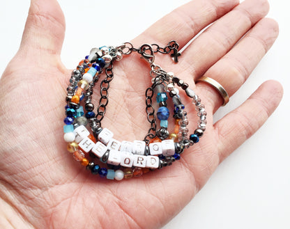 Fear of the Lord Stacked Chunky Bracelet