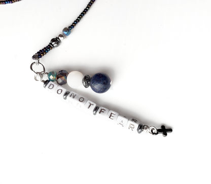 Fighting Fear Single Strand Beaded Bookmark
