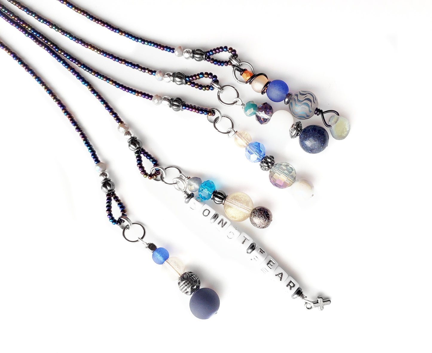 Fighting Fear 5-Strand Beaded Bookmark