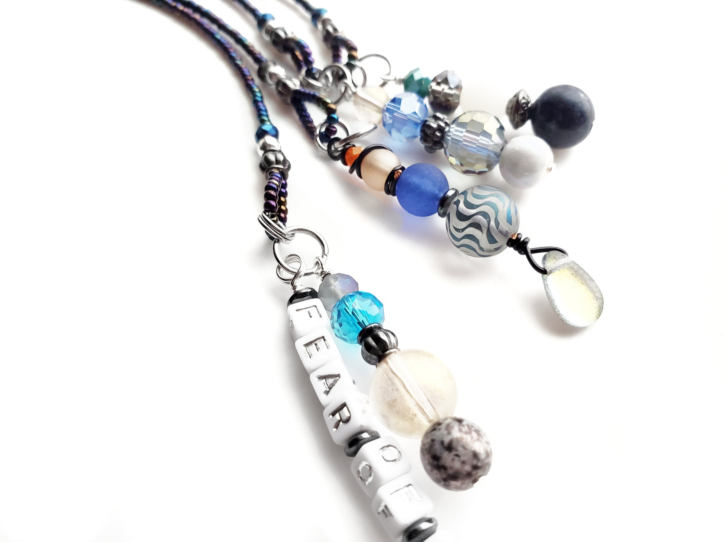 Fighting Fear 4-Strand Beaded Bookmark