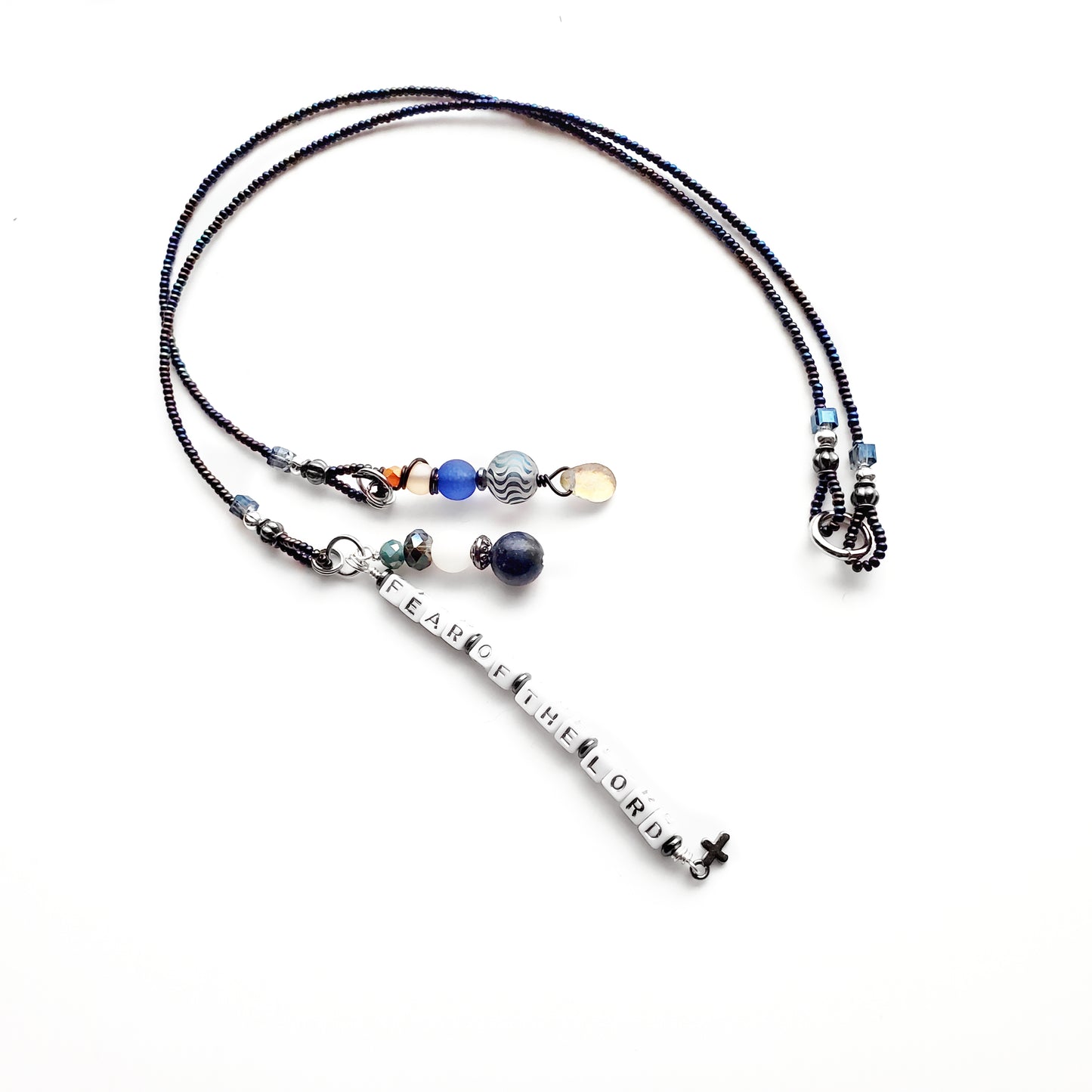 Fighting Fear 2-Strand Beaded Bookmark