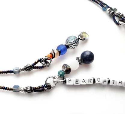 Fighting Fear 2-Strand Beaded Bookmark