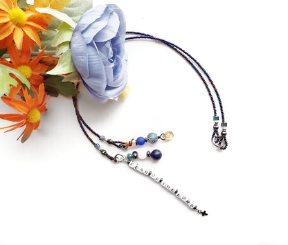 Fighting Fear 2-Strand Beaded Bookmark