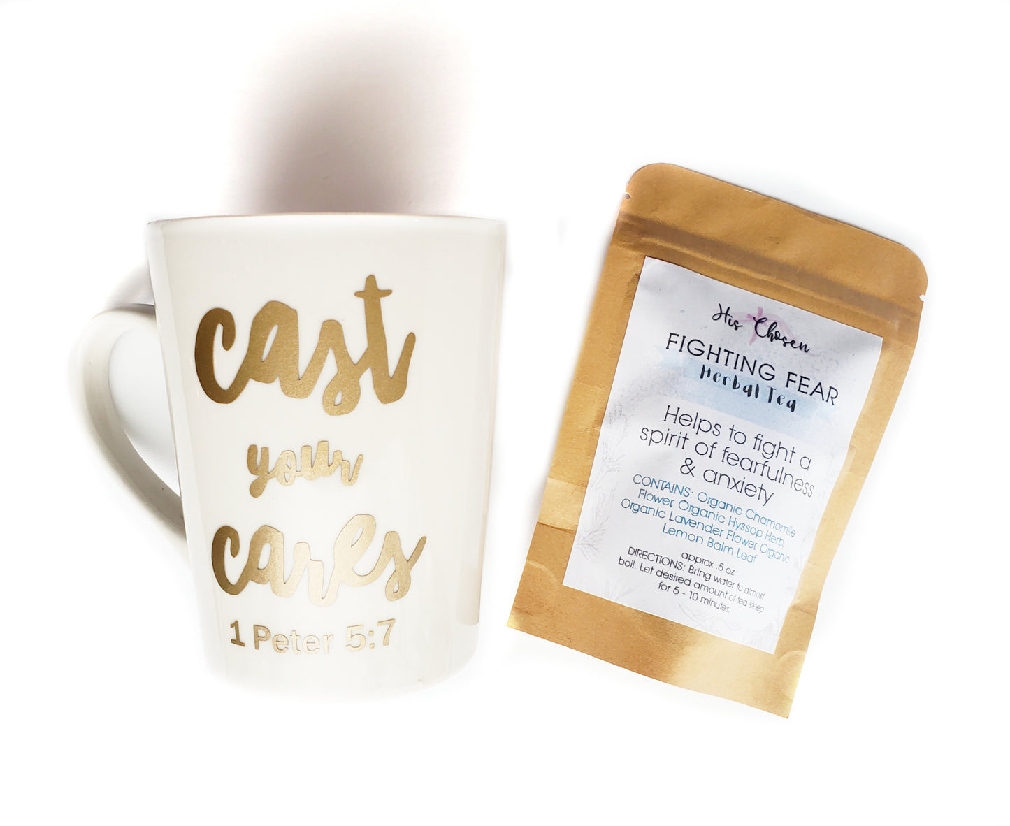 Fighting Fear Organic Herbal Tea & Mug set