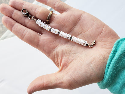 Do Not Fear Word Charm Clip-on