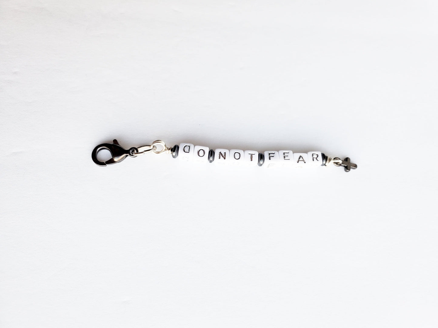 Fighting Fear Single Strand Beaded Bookmark