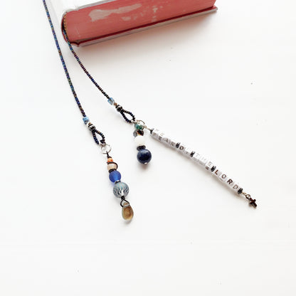 Fighting Fear Single Strand Beaded Bookmark