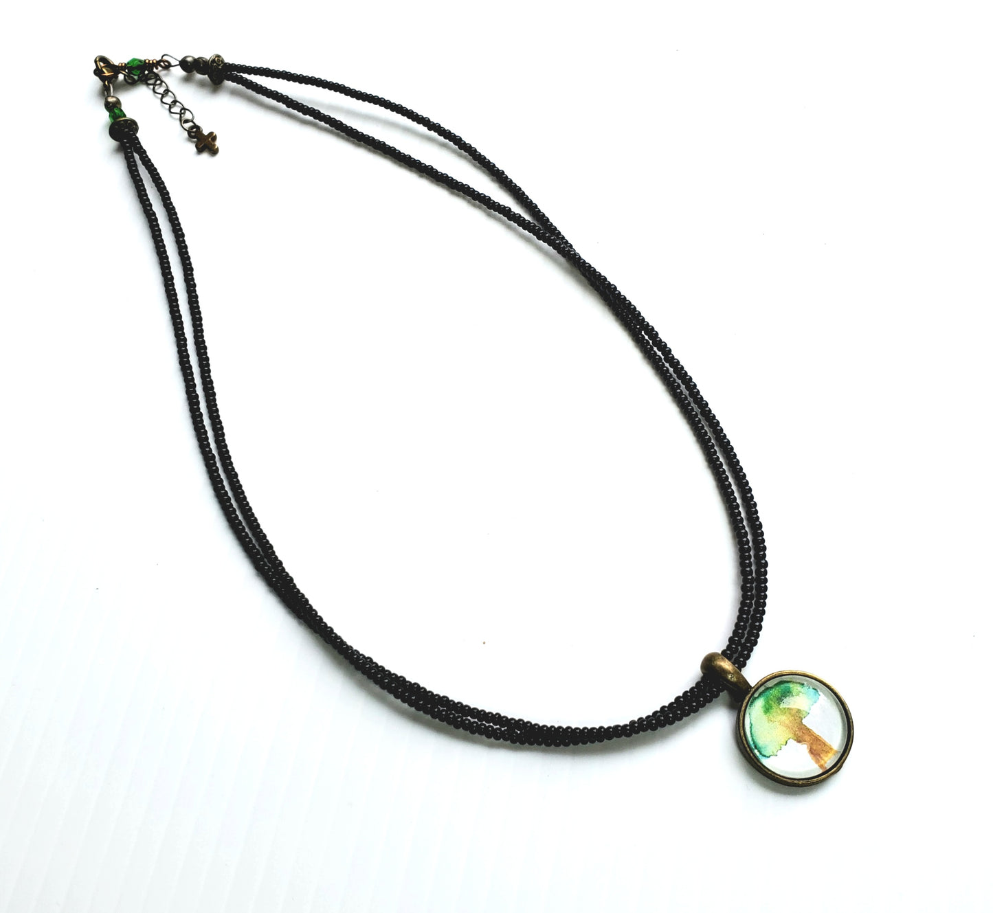 Tree of Life Charm Beaded Necklace