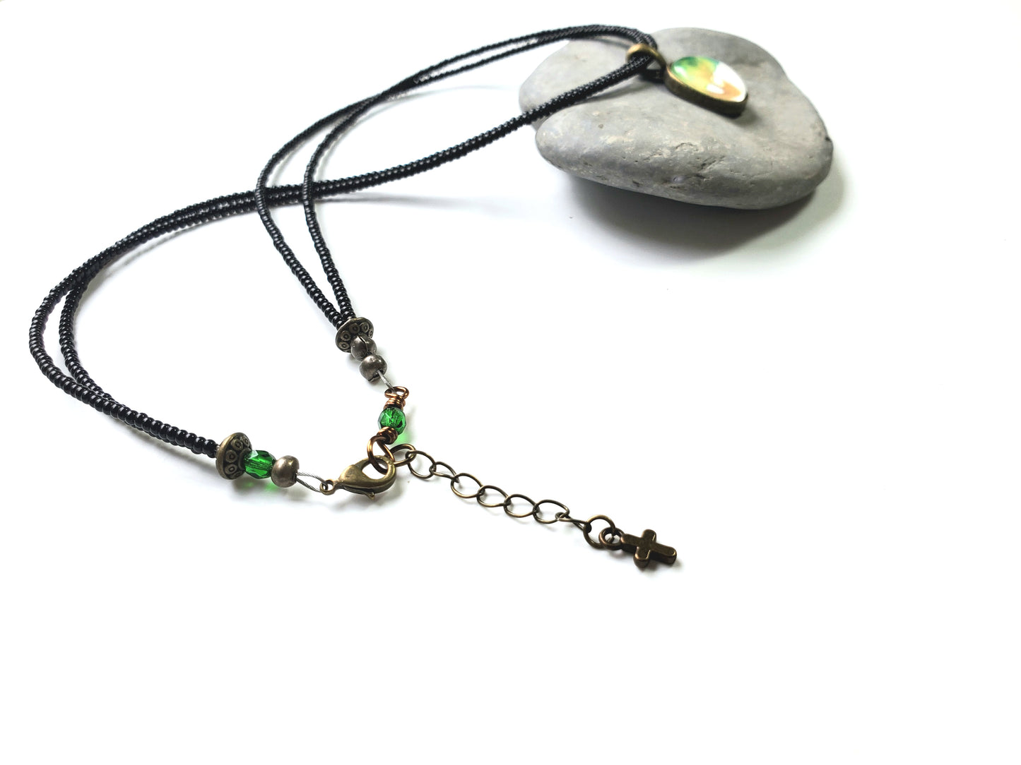 Tree of Life Charm Beaded Necklace