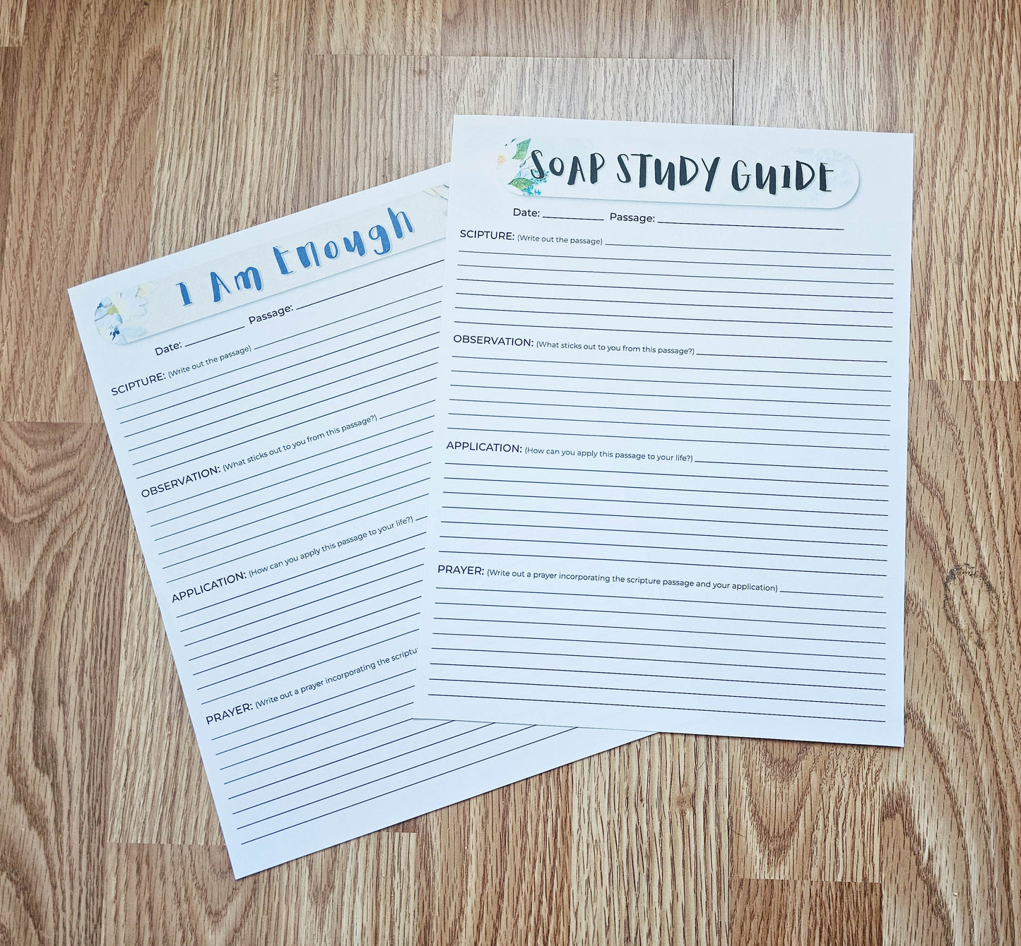 I Am Enough Bible SOAP Study Pack