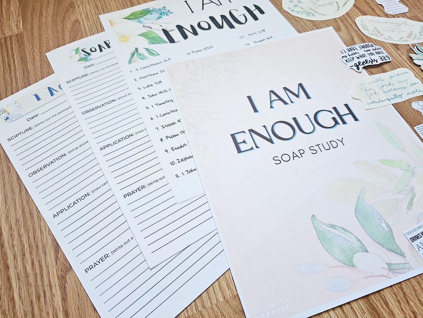 I Am Enough Bible SOAP Study Pack