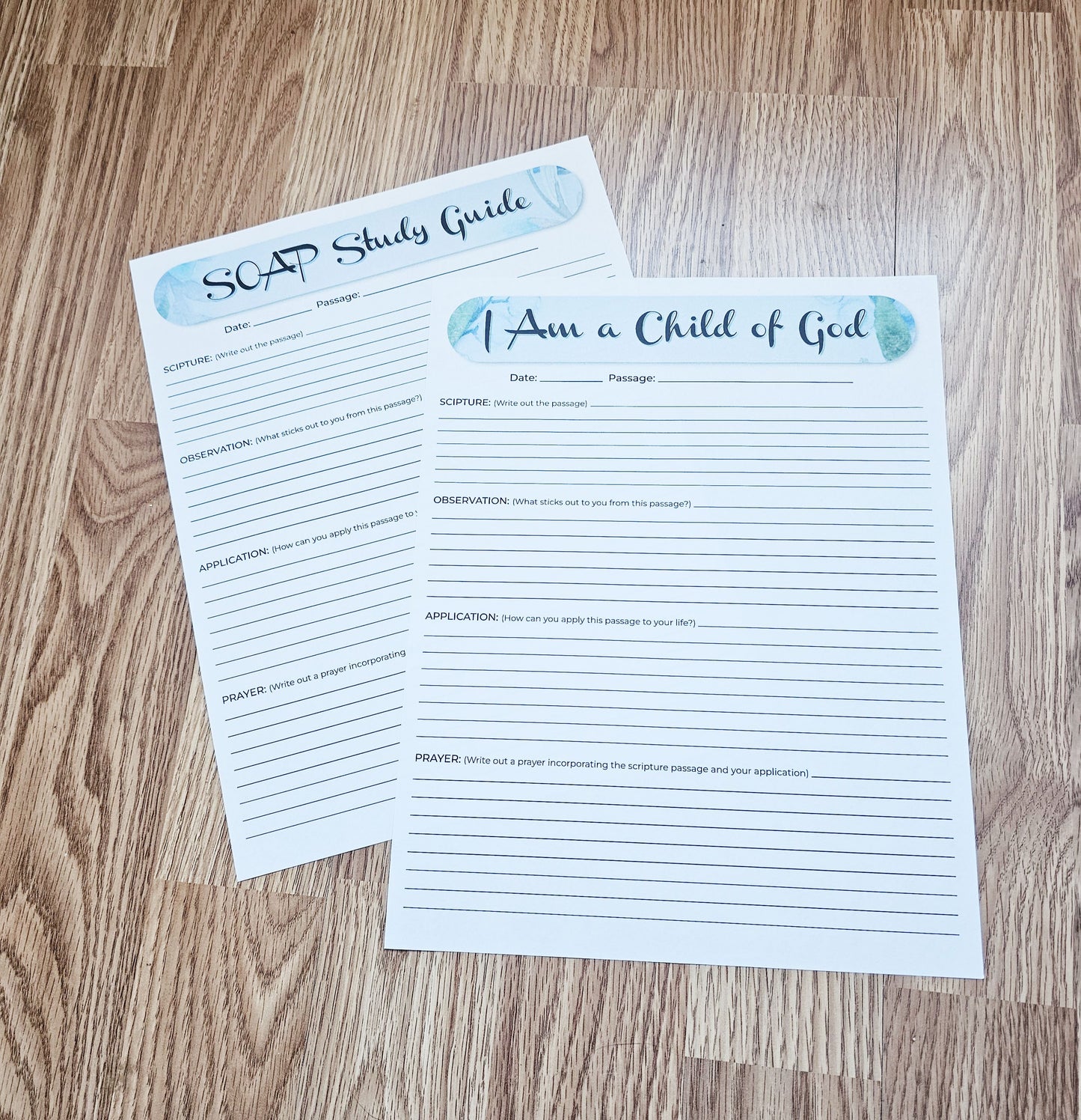 I Am a Child of God Bible SOAP Study Pack