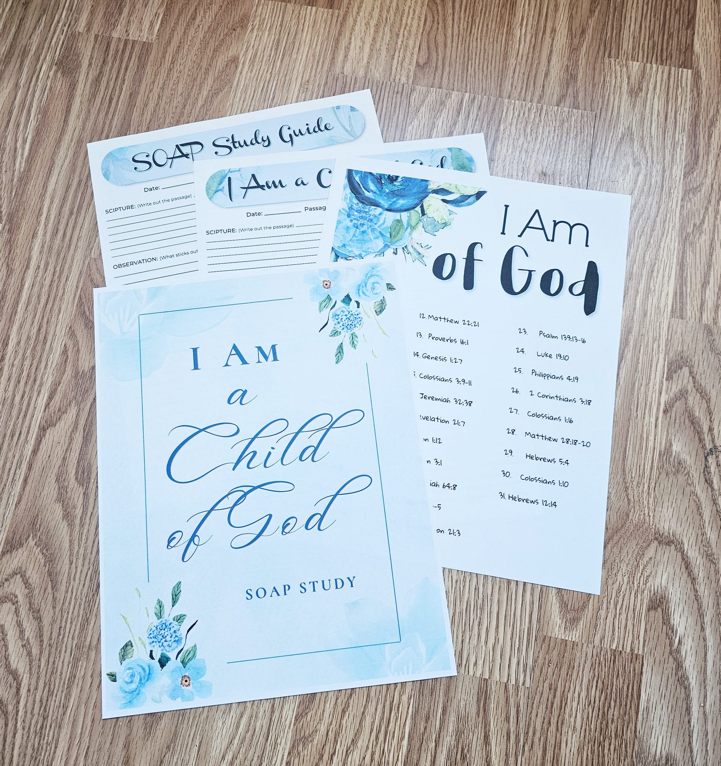 I Am a Child of God Bible SOAP Study Pack