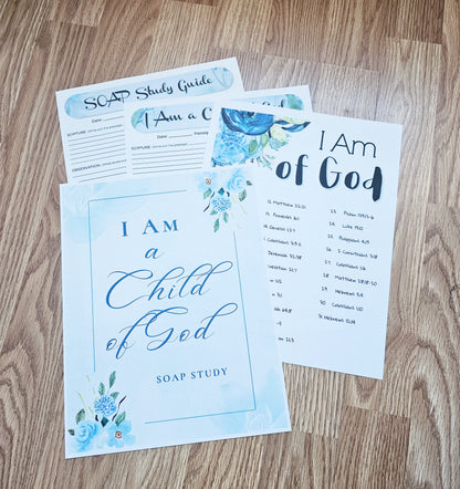 I Am a Child of God Bible SOAP Study Pack