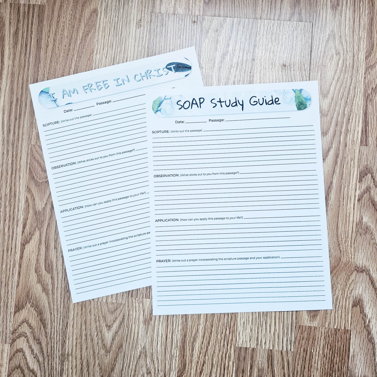 I Am Free in Christ Bible SOAP Study Pack