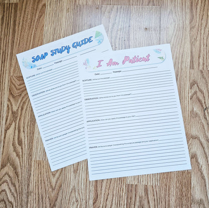 I Am Patient Bible SOAP Study Pack