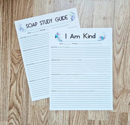I Am kind Bible SOAP Study Pack