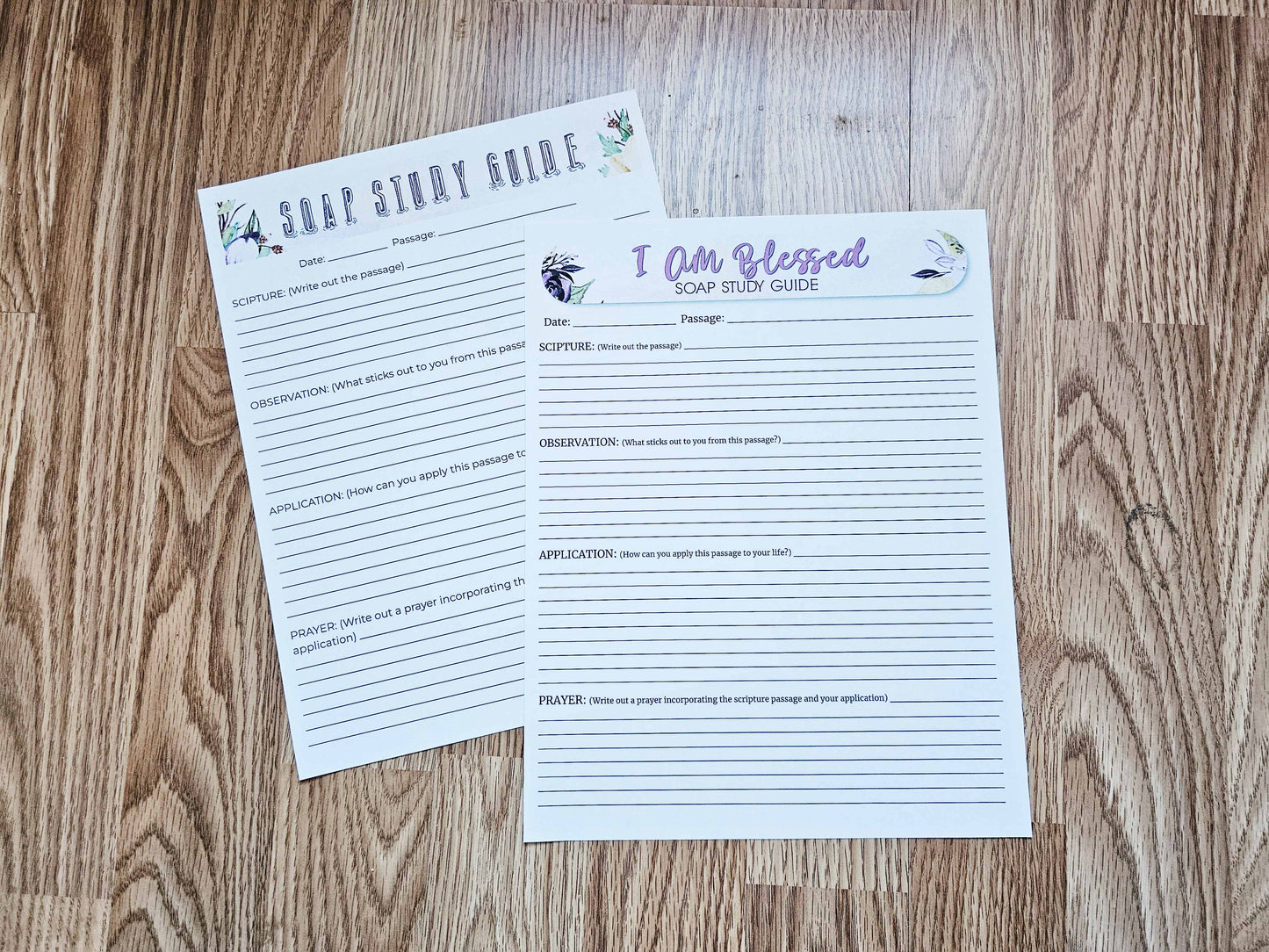 I Am Blessed SOAP Bible Study pack