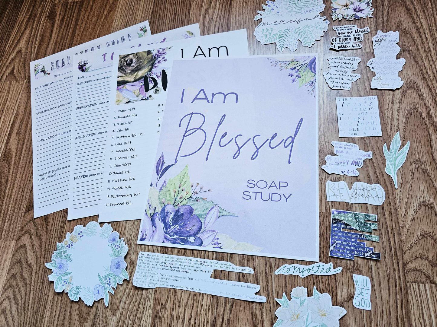 I Am Blessed SOAP Bible Study pack