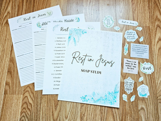 Rest in Jesus Bible SOAP Study Pack