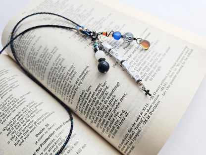 Fighting Fear Single Strand Beaded Bookmark