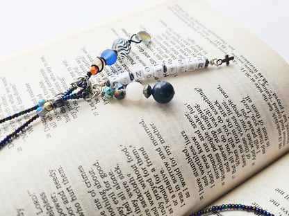 Fighting Fear 2-Strand Beaded Bookmark