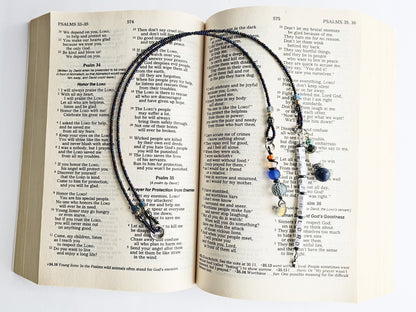 Fighting Fear 2-Strand Beaded Bookmark