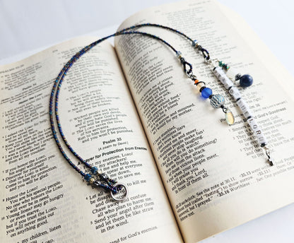 Fighting Fear 2-Strand Beaded Bookmark