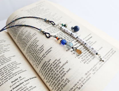 Fighting Fear 2-Strand Beaded Bookmark