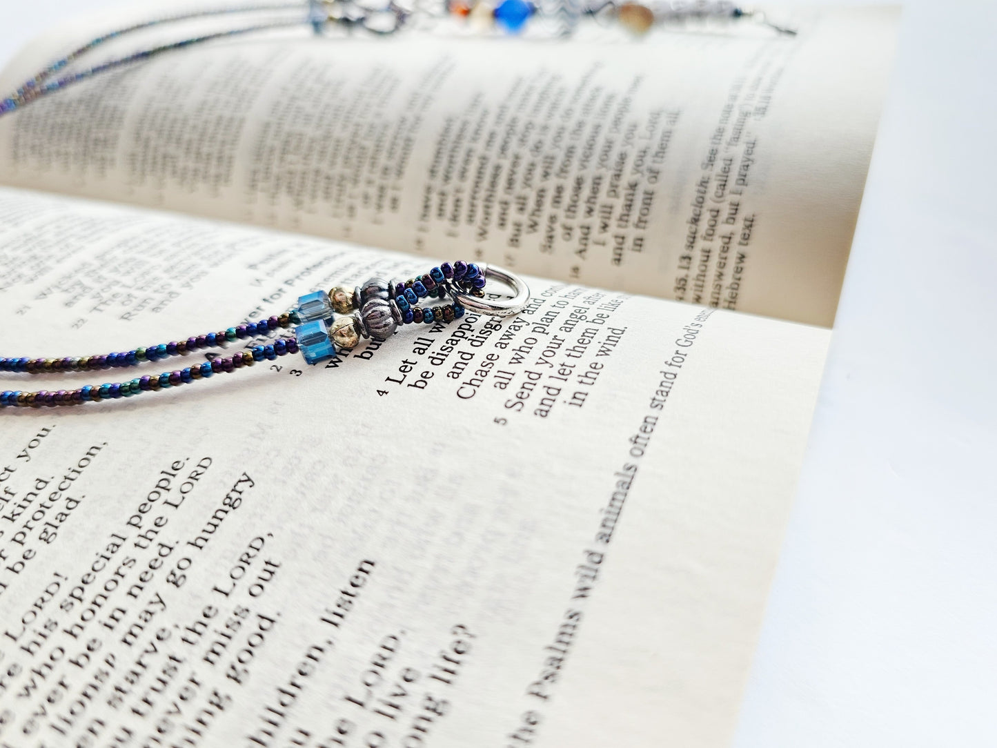 Fighting Fear 2-Strand Beaded Bookmark