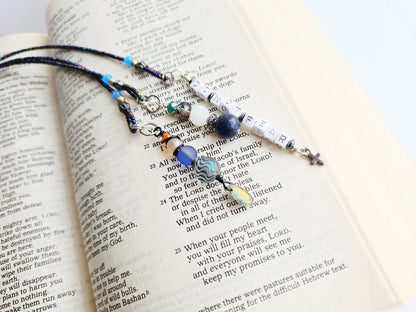 Fighting Fear 3-Strand Beaded Bookmark