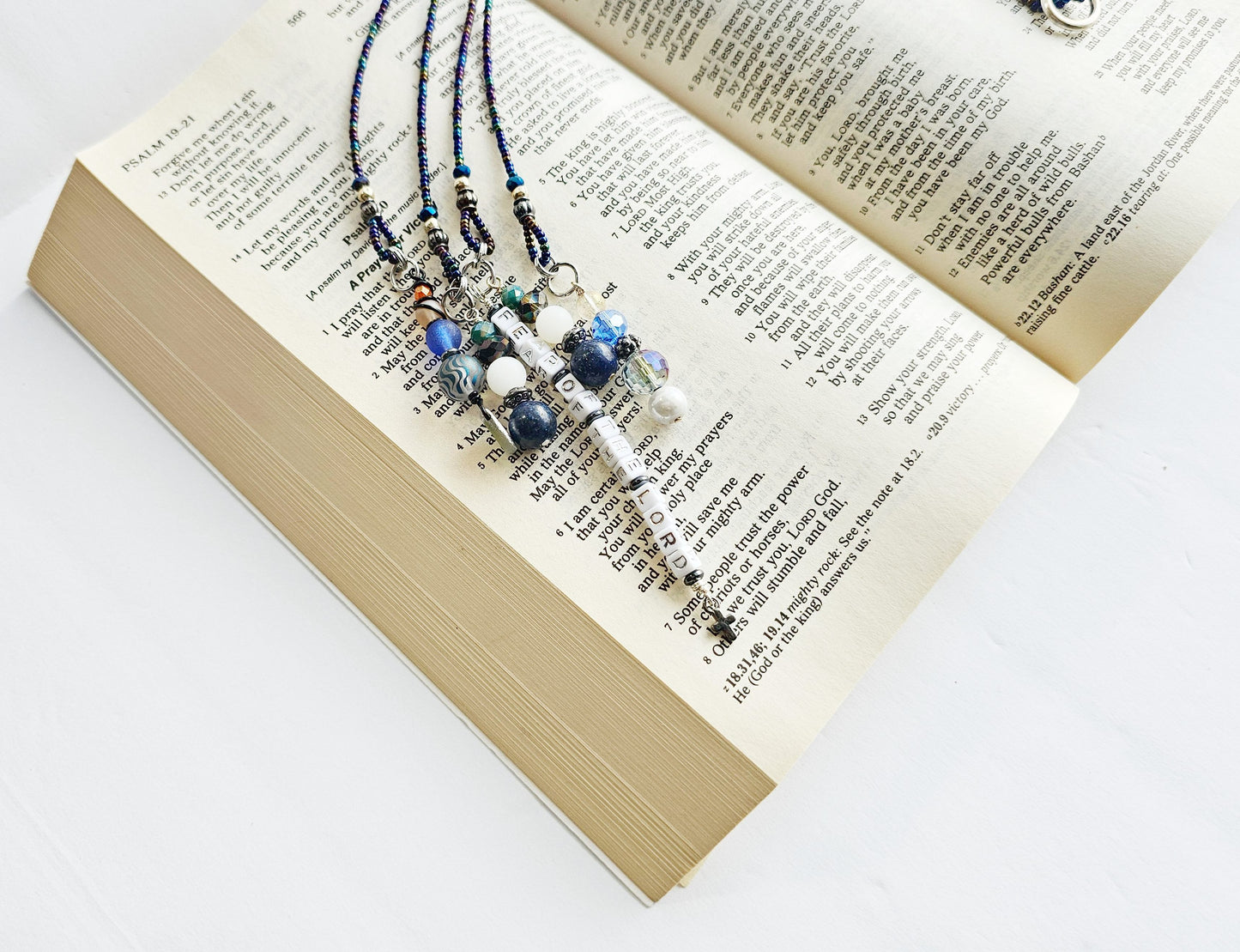 Fighting Fear 4-Strand Beaded Bookmark
