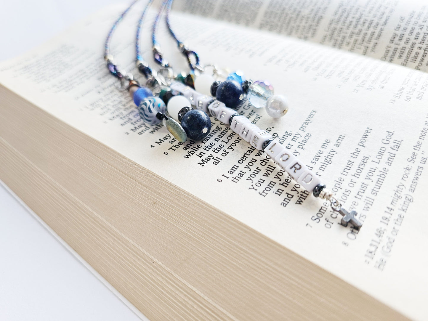 Fighting Fear 4-Strand Beaded Bookmark