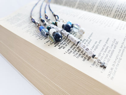 Fighting Fear 4-Strand Beaded Bookmark