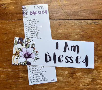 I Am Blessed Bookmark for bible study