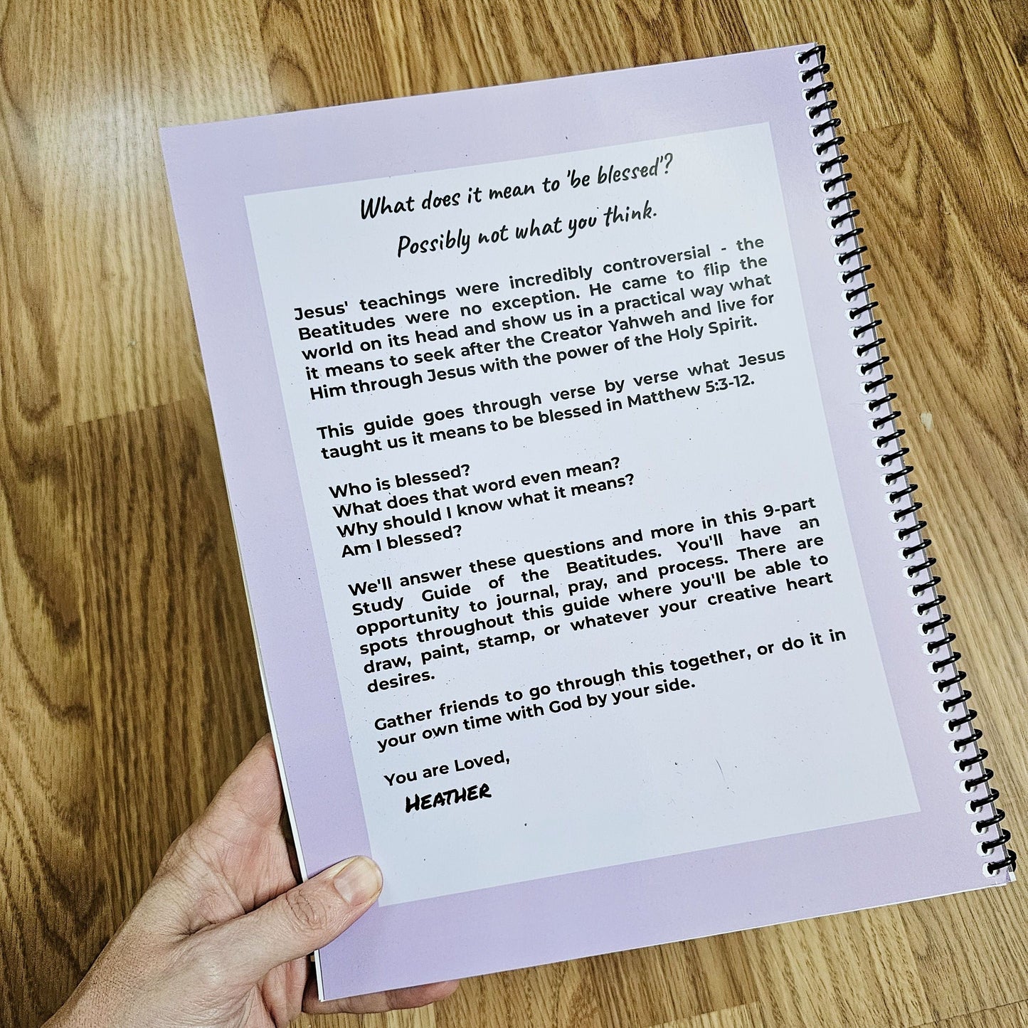 I Am Blessed Bible Study Guide - Beatitudes Women's group workbook