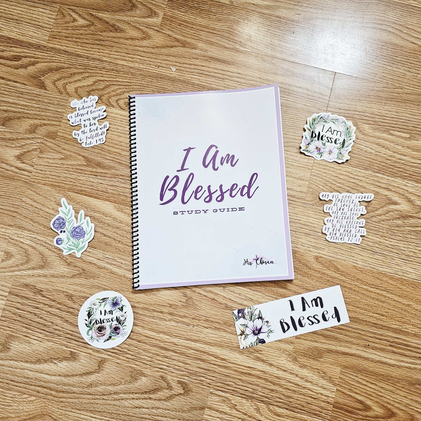 I Am Blessed Bible Study Guide - Beatitudes Women's group workbook, Matthew 5 New Testament, Christian study set, spiral bound study journal