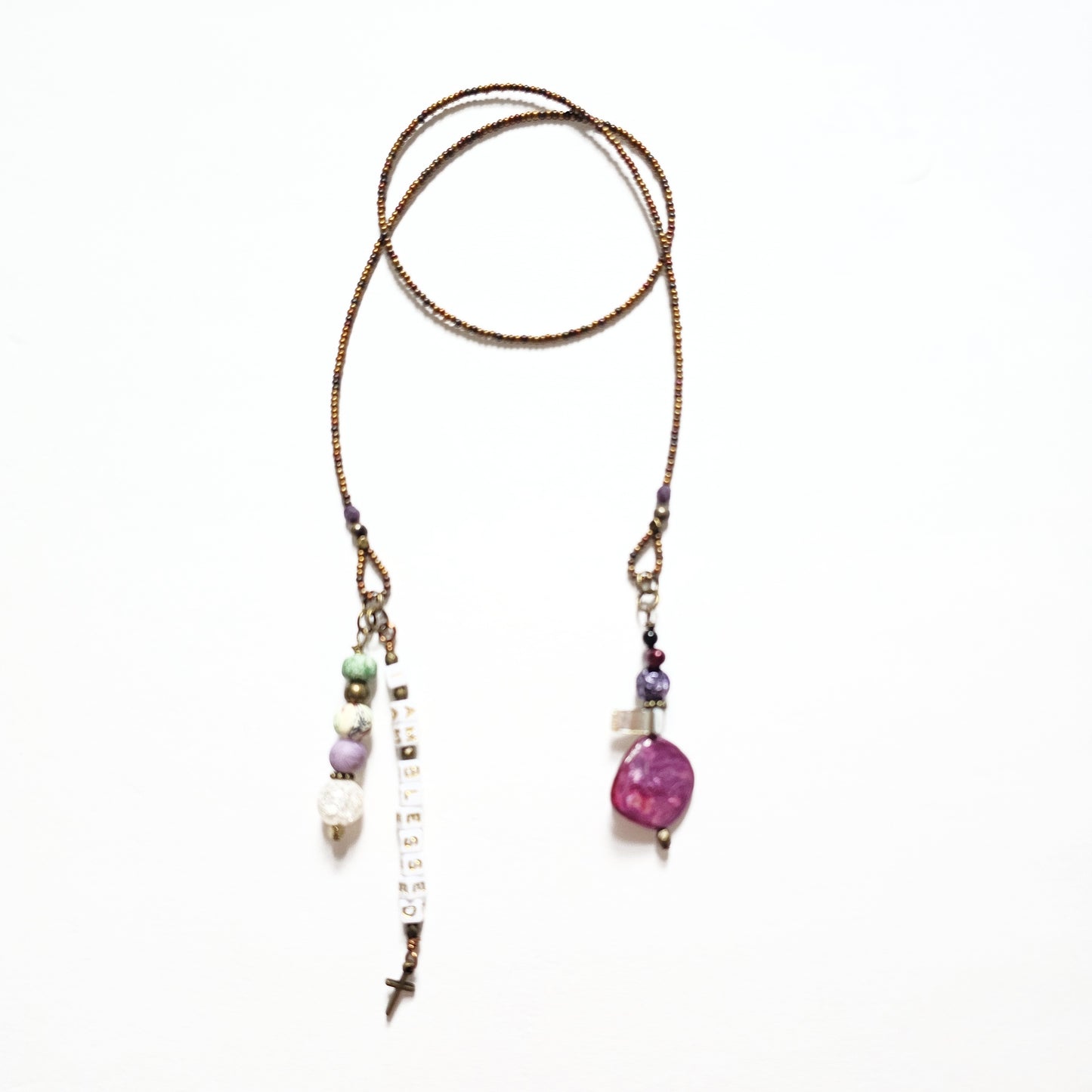 I Am Blessed Single Strand Beaded Bible Bookmark