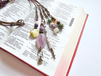 I Am Blessed 4-strand Beaded Bible Bookmark