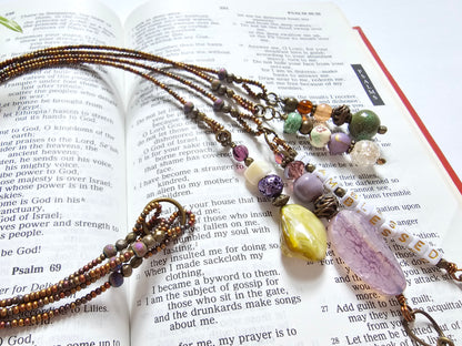 I Am Blessed 4-strand Beaded Bible Bookmark