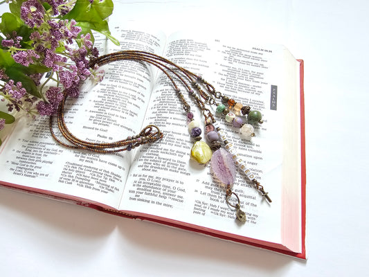 I Am Blessed 4-strand Beaded Bible Bookmark